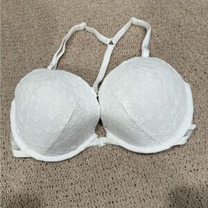 Elegant White Lace Bra
